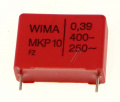 Wima Mkp10 Pulse Capacitor - 0 39uf-400v Mkp10-pulse Capacitor Rm=22 5mm -